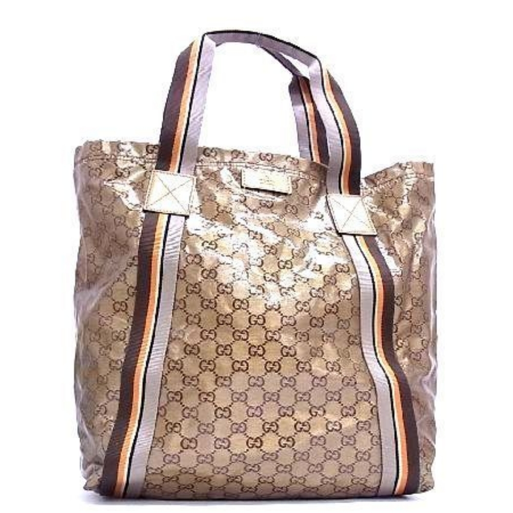 Gucci Bronze Metallic Monogram Tote
